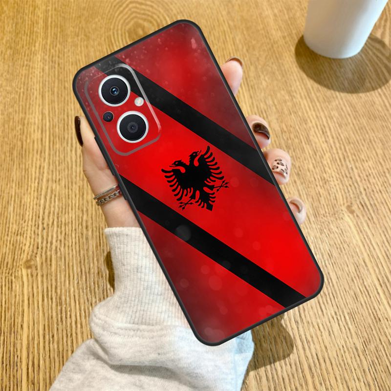 Албания Албанцы Флаг Чехол Для OPPO Reno 12F 11F 13F 14F 8T 8 Lite 10 11 12 13 14 OPPO Find X8 X6 X5 X9 Pro Чехол OPPO Reno11 F