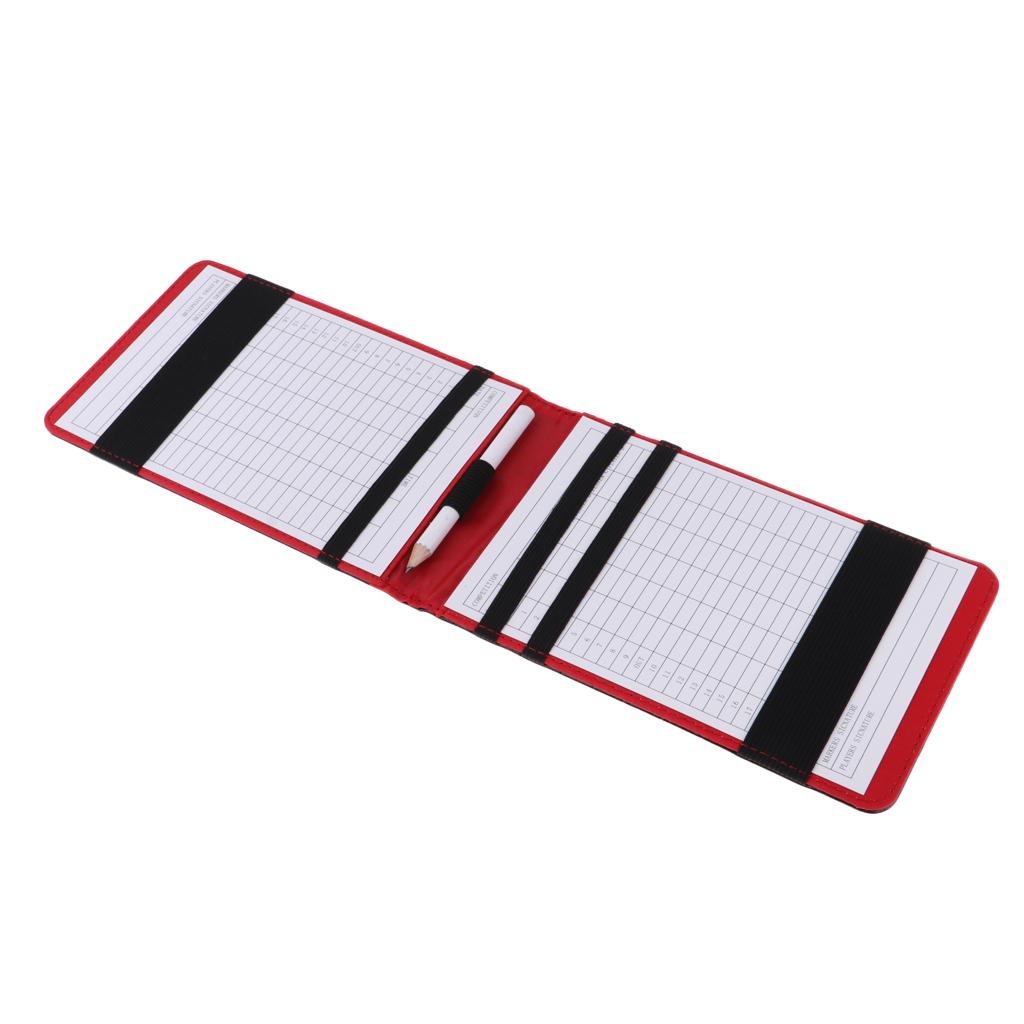 Outdoor Golf Scorecard Holder, Scoring Sleeve, Pencil Golf Training Aid