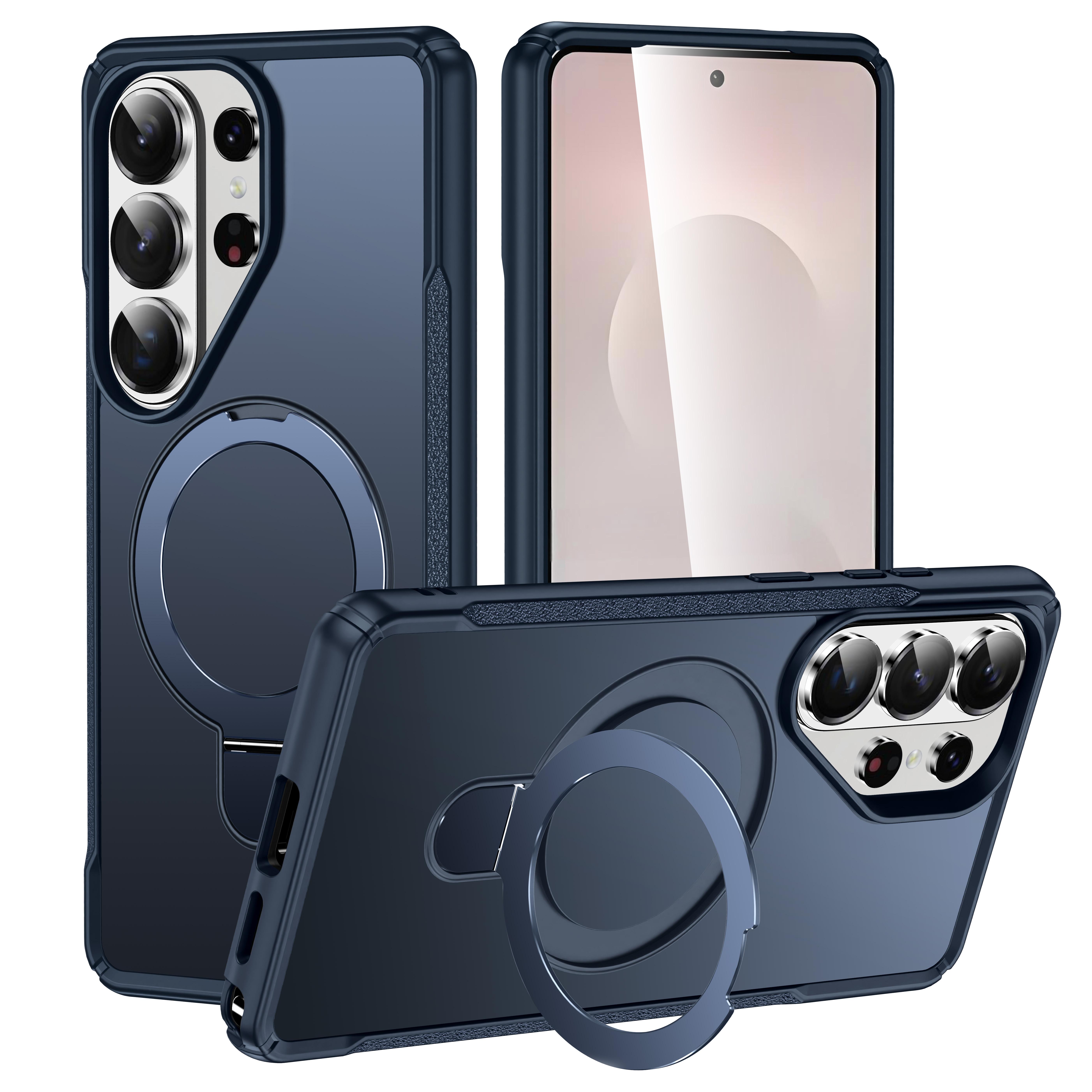 

Mobile Phone Bag Case for Samsung Galaxy S26 Ultra S25 Plus S24 S 26 A17 5G A16 A56 A36 A26 A55 A35 Kickstand Ring Holder Galaxy A17 4G темно-синього кольору
