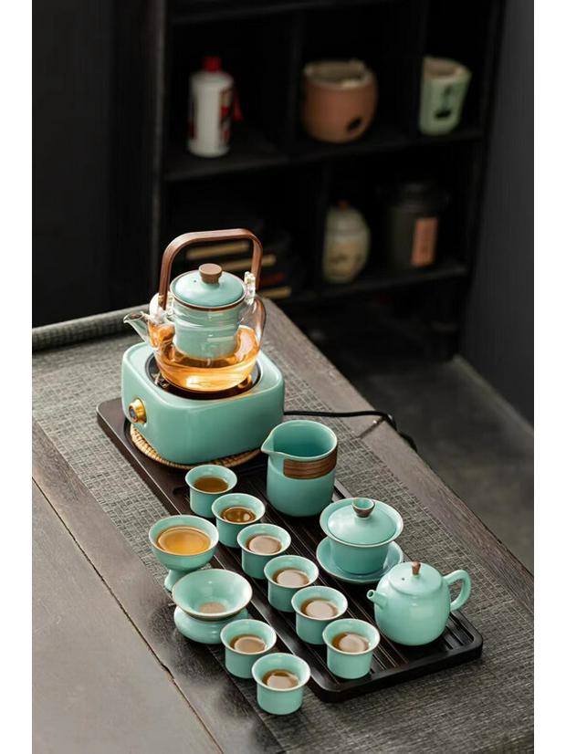 Modern Lanka 10-Piece Luxury Kung Fu Tea Set
