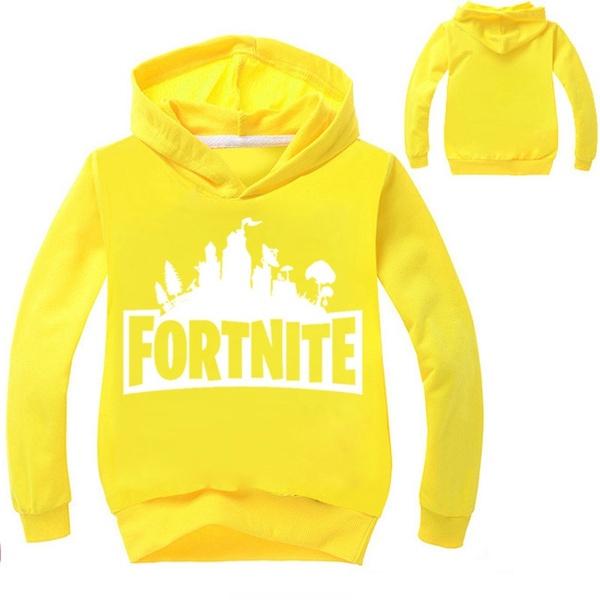 Kids Sleeve Long Hoodie Coat Boys Girls Game Fortnite Printed Sweater Hooded