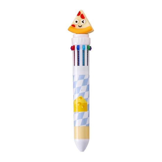 Fast Food Themed 10-Color Ballpoint Pen French Fries Burger Topper Designs Multi-Color Writing Tool for Journaling And Notes