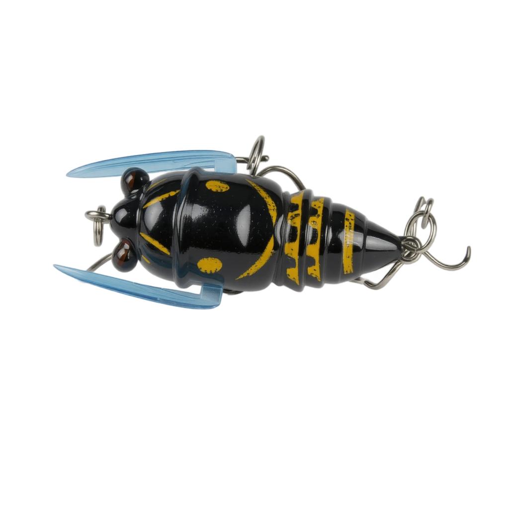 Soft Winged Cicada Imitation Fishing Lure Surface Water Bait for Bass Pike Predator Fish Freshwater Fishing Tackle