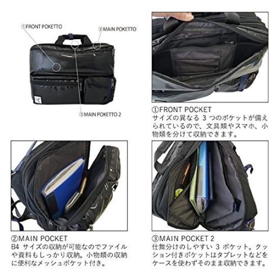 FireFirst Cordura 3-Way Travel Business Bag, Medium, Black