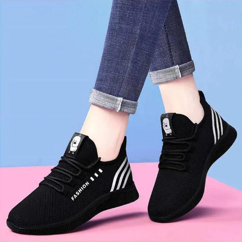 Tenis Feminino  Women Vulcanized Shoes Breathable Women Fashion Air Mesh Casual Sports Shoes Womens Sneakers Chaussure Femme