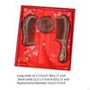 Hair Comb And Mirror Set Wedding Gift Fine Toothed for Detangling