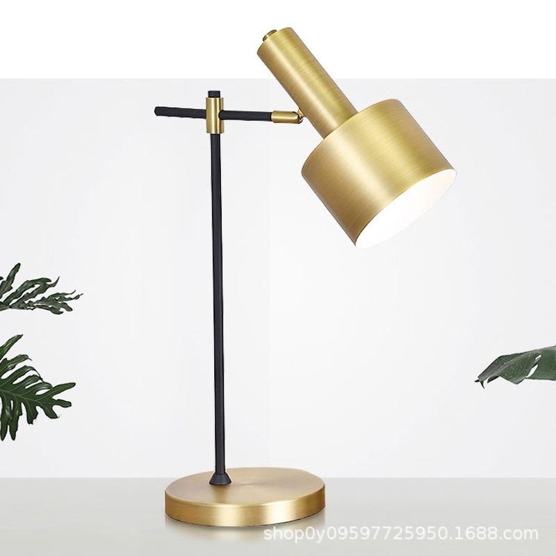 Modern Gold Creative Art Deco Table Lamp Glass Desk Lamp Study/Bedside Table Lighting E27 Milky Round Ball Shade Table  ZM109