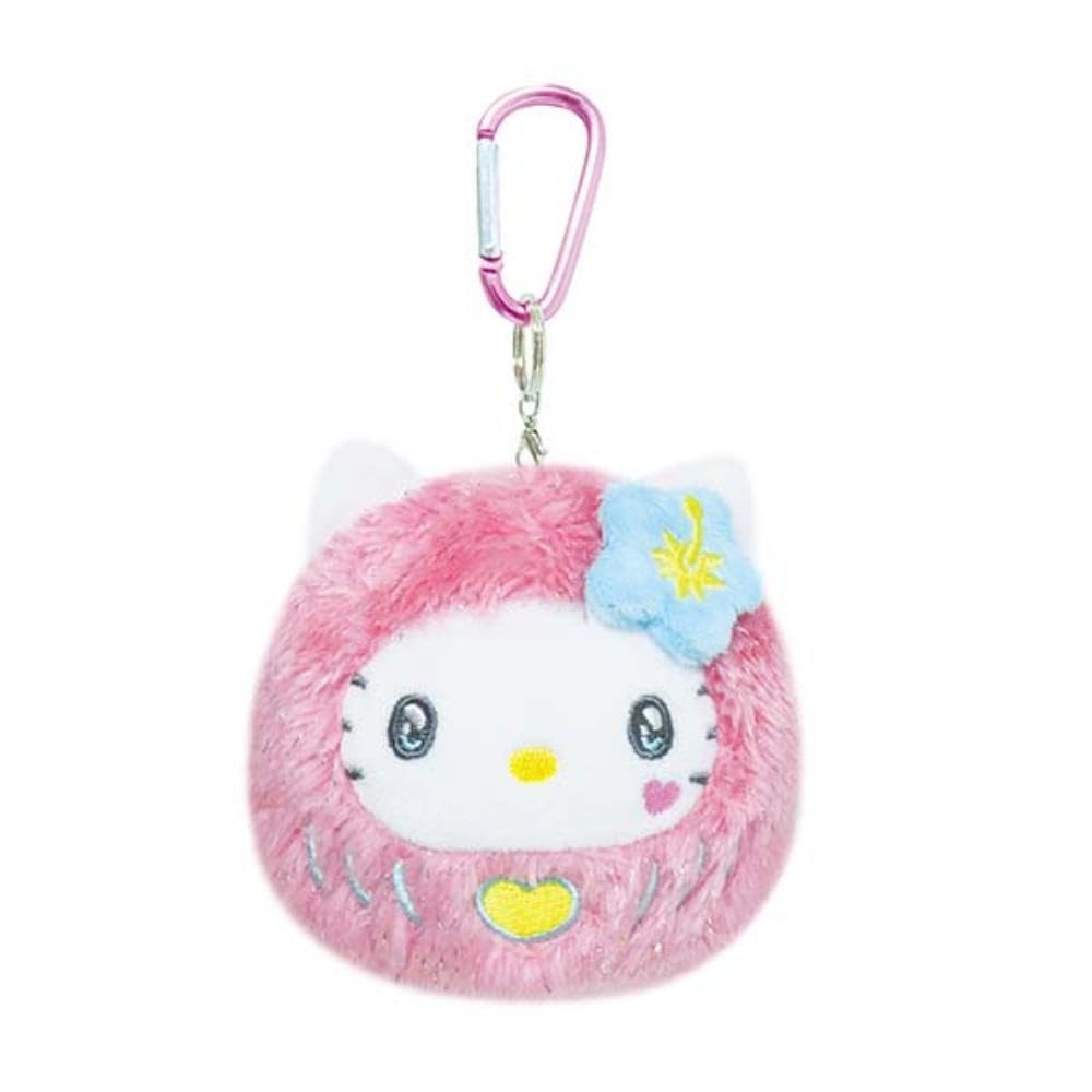 Компания K Персонажи Sanrio Маскот Хелло Китти с Ш10 Г8см (Серия Дарума) Карабин, SADA-KM-KT, H10.5