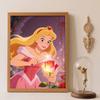 Diamond Art Painting Kit 5D Princess Aurora Rose Dot Art Kit Home Wall Decor