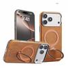 Rotating Stand Magnetic Leather Case IPhone 18 Pro Max 17 16 15 Shockproof Business Cover