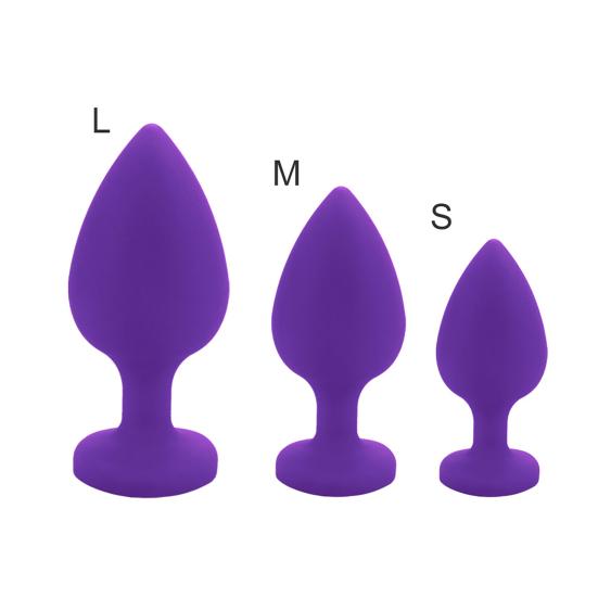 Anal Plug Smooth Full Stimulation Silicone Butt Beads Sex Toy for Bedroom
