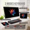 MechLands Vibe75 Wireless Gaming Keyboard with Replaceable Screen Creamy Mechanical Gasket RGB 75% Module, Hot-Swap Support, Keyboard, Structure,