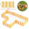 Oenux Simulation Farm Fence Scene Toy Trees House Farmer Unicorn Animals Model Miniature Craft Home Decoration Cute Kids Gift