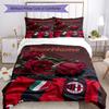 Ac Milan Personalizza il tuo nome Set Biancheria da Letto Copripiumino Traspirante con Federe Decorazione per la Casa Regalo di Compleanno