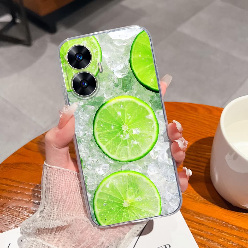 For OPPO Realme C55 C53 Phone Case Creative Soft TPU Silicone Clear Anti Drop Back Cover For Realme C 55 53 RealmeC55 Funda Capa