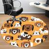 1pc Pets Animals Office Round Area Rug, Indoor Mat Suitable For Office, Under Office Chairs Bedroom Living Room Home Decor, Room Deco