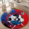1PC Soccer Art Office Round Area Rug, Indoor Mat Suitable ForOffice, Under Office Chairs Bedroom Living Room Home Decor, Room Deco A004