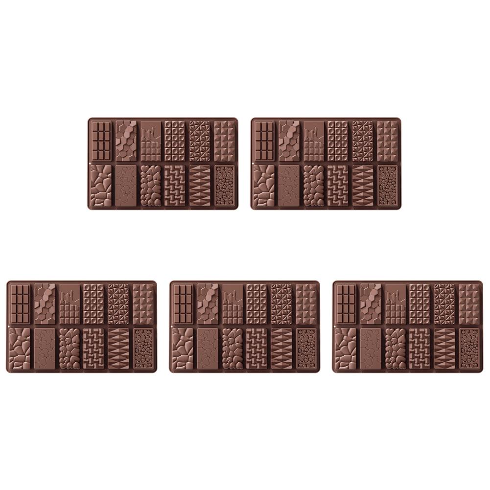 12 Holes Polycarbonate Chocolate Molds Food Grade Silicone DIY Chocolate Candy Bar Molds Non-Stick Christmas Kitchen Accessories
