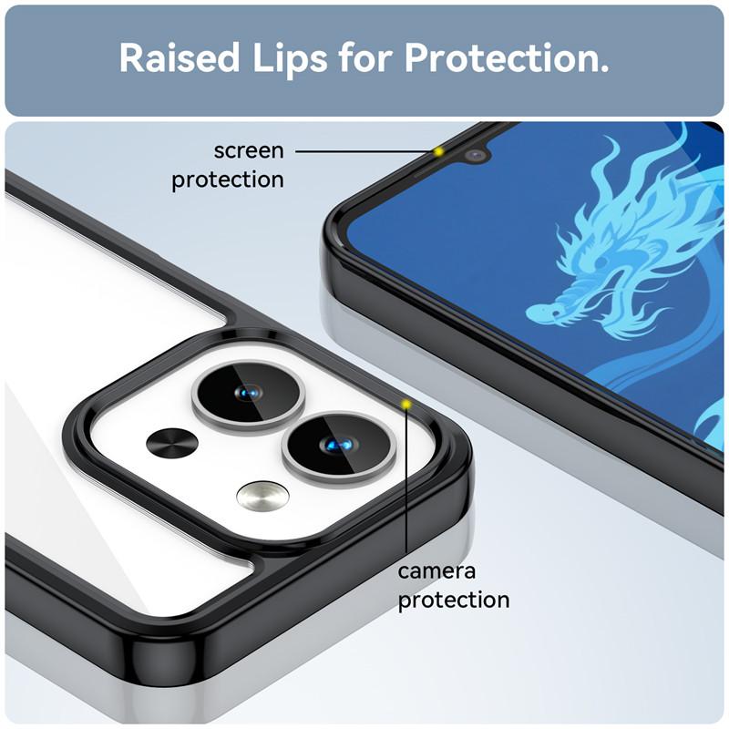 For Xiaomi Redmi 15C 4G Case Xiaomi Redmi 15C Cover Shockproof Clear PC + TPU Silicone Protective Phone Cover Xiaomi Redmi 15C