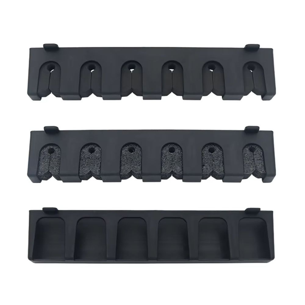1Set Wall-mounted Fishing Pole Holder 6 Holes Fishing Rod Stand Bracket  Fishing Accessory