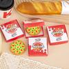 6Pcs/set Cute Creative Design Pizza Eraser for Kids Boy Girl Kawaii Pencil Stationery Eraser Mini Portable Eraser Back To School