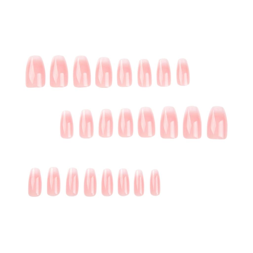 24 Stück Nagelstücke Tragbare Nägel Eis Transparent Falsche Nägel 10ml