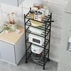 Rostfreies Mehrschichtiges Badezimmer- und Küchen-Aufbewahrungsregal Organizer