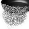 Cast Iron Cleaner Stainless Steel Cleaning Brush Rust Pot Plate Scrubber Brush Reusable Washing Net Scouring Pad Kitchen Gadgets