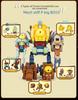 Xinlexin Alloy Plants Vs. Zombies Transforming Robot Assembly Toy Set