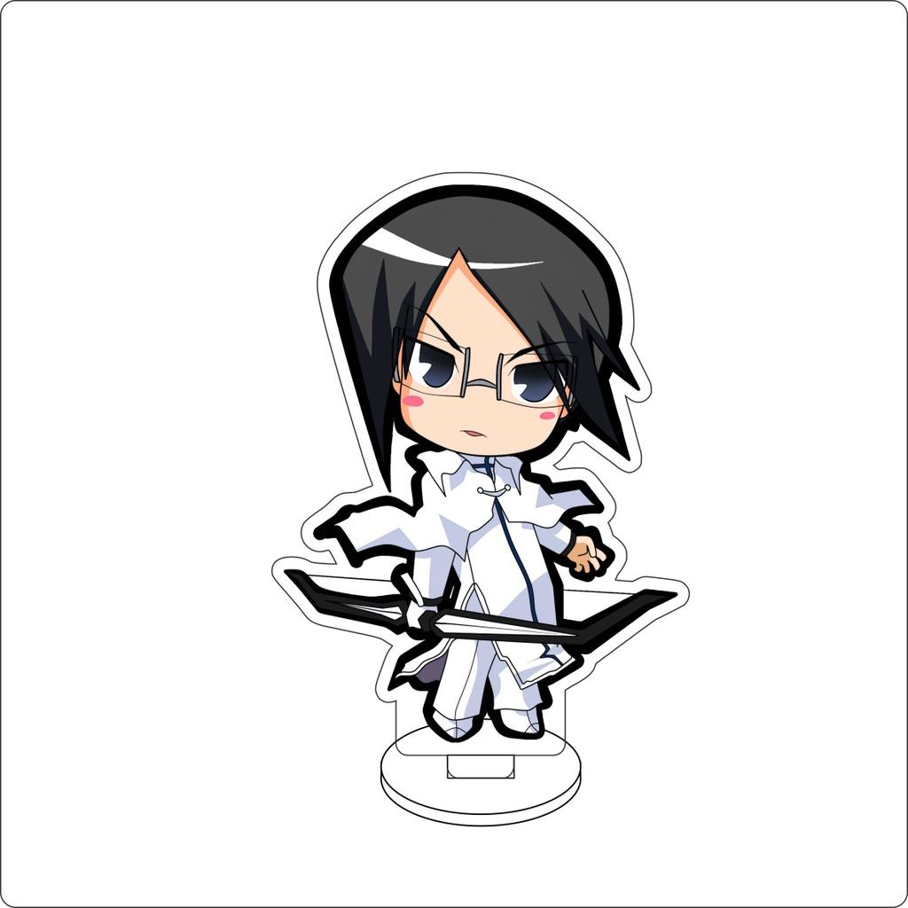 10CM Anime BLEACH Figure Stand Model Grimmjow Jaegerjaques/Urahara Kisuke/Kurosaki Ichigo Cute Desk Decor Standing Sign Gifts