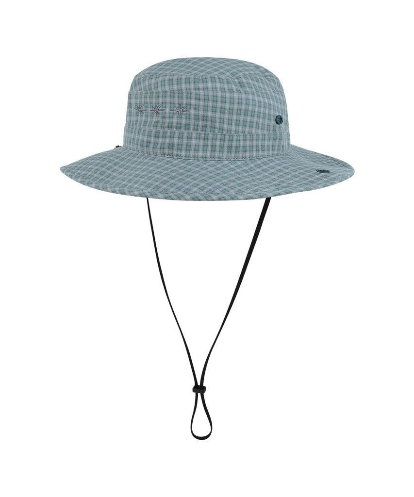 Sseonleobeutueo Check Pioneer Bucket Hat Blue