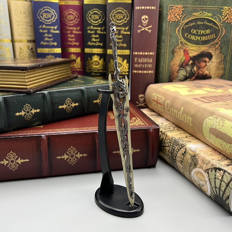 20cm Chinese Paladin Sword and Fairy Ancient Metal Weapons Miniatures 1:6 Doll Equipment Accessories Toy for Boy Ornament Crafts