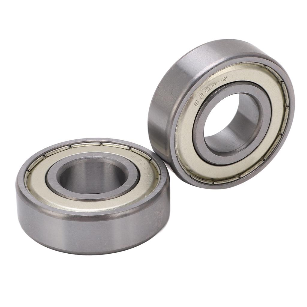 2 buc Rulment cu bile etanșat cu cauciuc dublu, Zgomot redus, Rezistent la temperaturi înalte, Bilă cu canelură adâncă