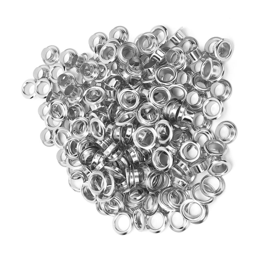 100KS 6mm Mosazný Oboustranný Nýt s Očkem Dutý Nýt na Oblečení Tašku Pásek Botu