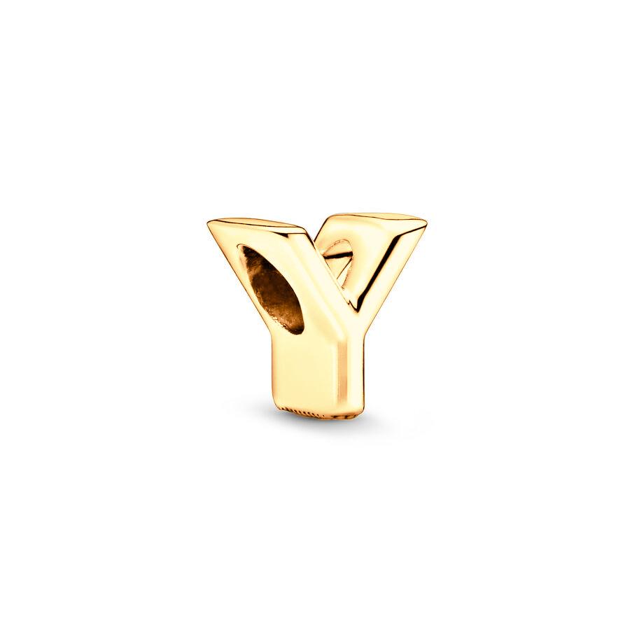 Sparking Gold Plated 26A-Z Letter Charm Beads Dangle Fit Genuine Copper Design Snake Arm Bracelet Necklace Bead For DIY Style Jewelry Women Gift