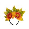 Sonnenblumen Erntefest Stirnband Künstliche Blume Blatt Haaraccessoire Thanksgiving Aufführung Damen