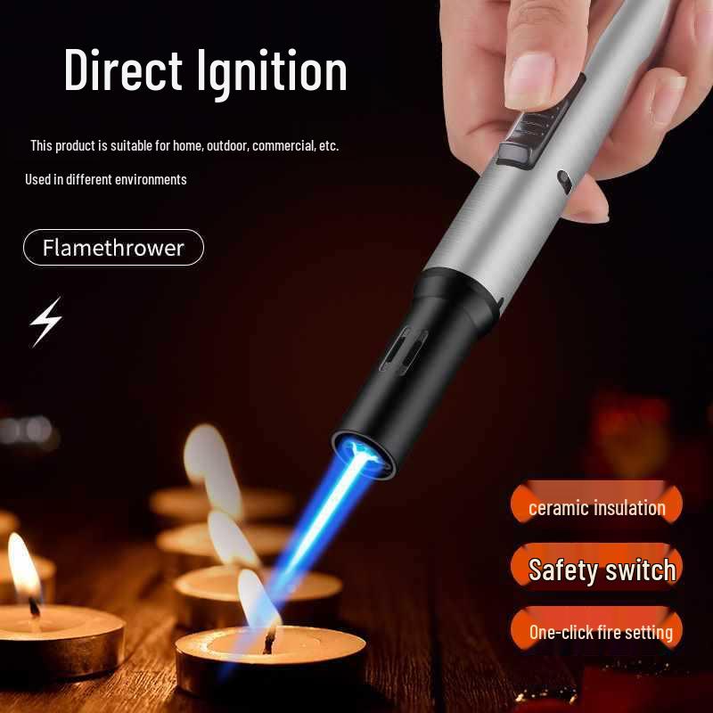 Windproof Metal Jet Lighter: Outdoor, Cigar, Spot Welding Tool