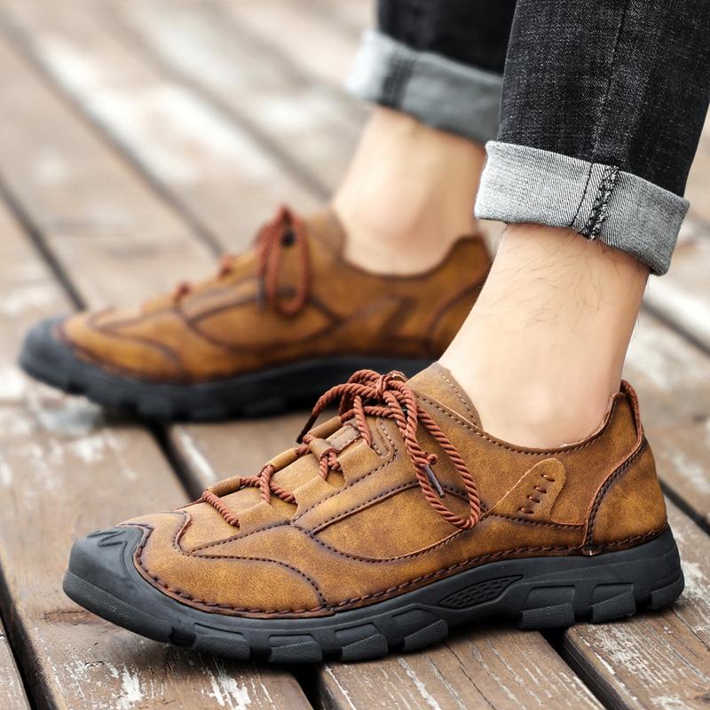 Satın alın Men Skid Resistant Hiking Shoes Fashion Mountain Boots