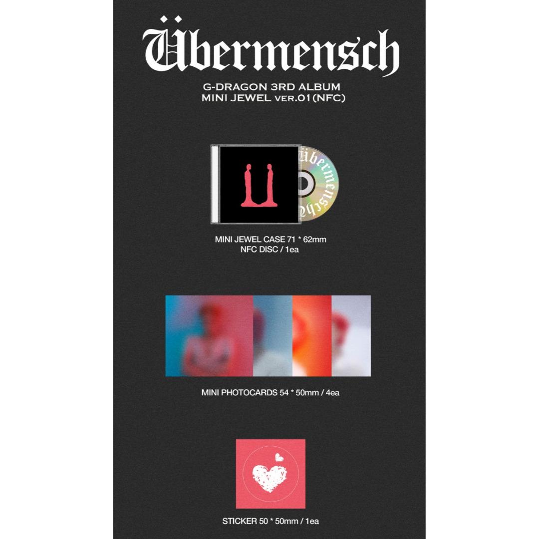 

G-DRAGON [Yes24] - 3RD ALBUM [Übermensch] MINI JEWEL ver. (NFC) ver 4