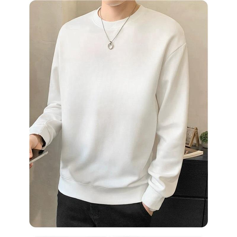  Men's Fleece Lined Crew Neck Sweatshirt Loose Fit Warm Casual Pullover