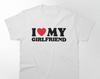 Jeg Elsker Min Kæreste T-shirt, Valentinsdagsgave, Unisex Bomulds T-shirt