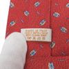 Pristine BVLGARI tie All-over print seven-fold wide tie Red silk mens Used
