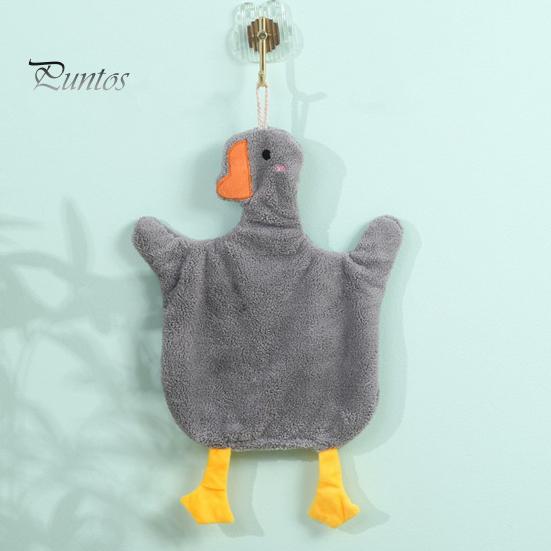 Home Decor Hand Towel with Hanging Loop Highly Absorbent Quick Drying High-Quality Wear Resistant Cute Goose Design Kitchen Cloth Dish Christmas