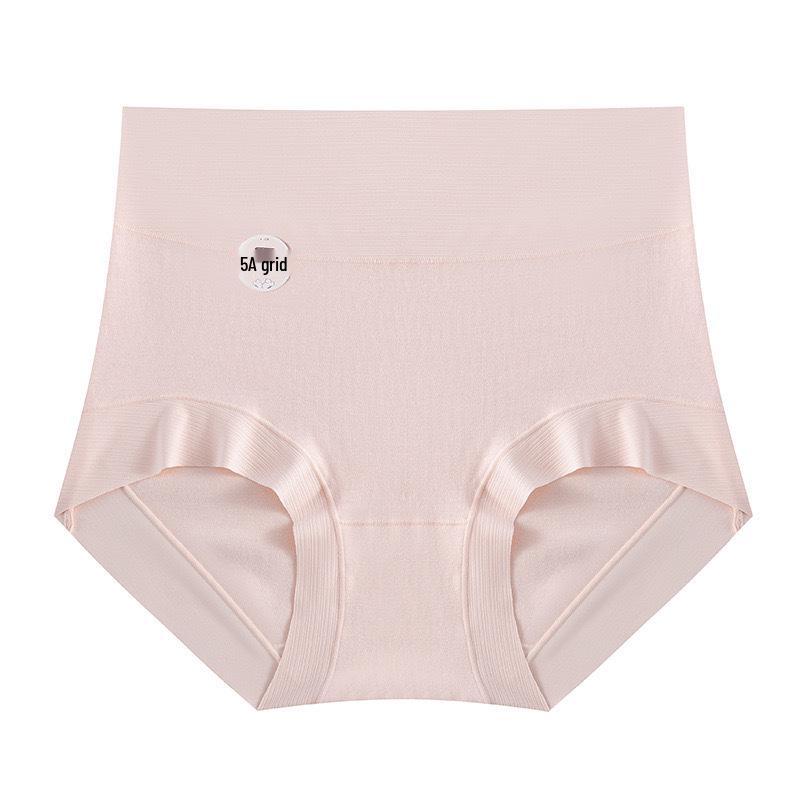 5A Xinjiang Long-staple Cotton High-Waisted Women's Tummy Control Seamless Breathable Plus Size Briefs.