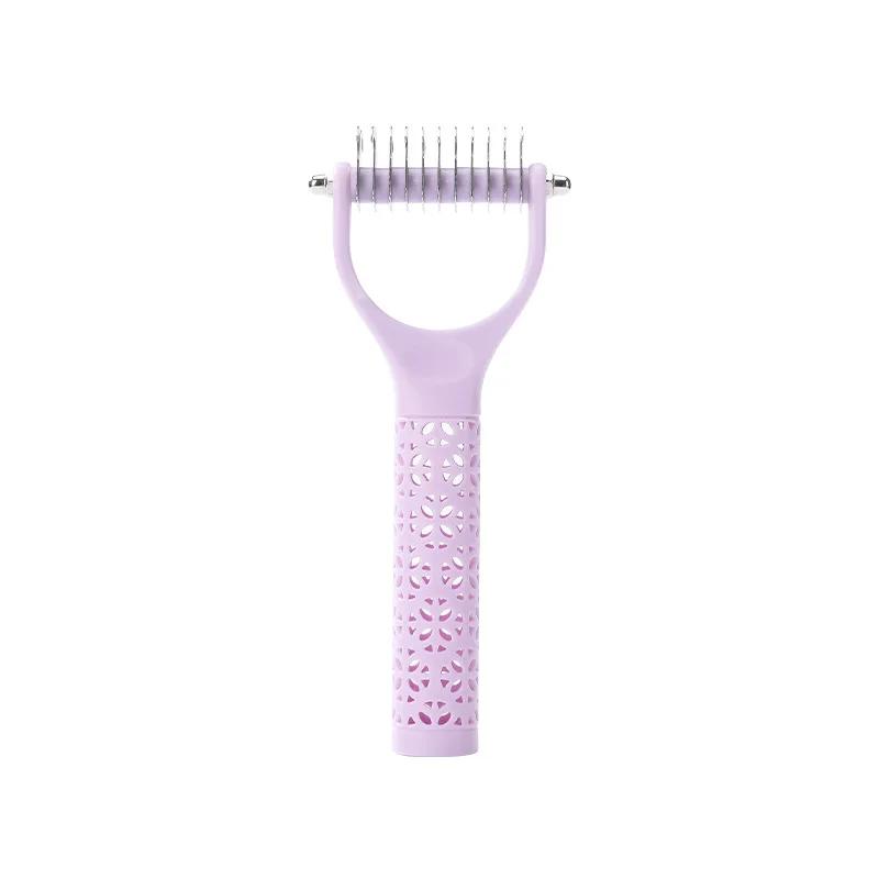 Pet Hair Removal Comb Cat Dog Brush Pet Hair Grooming Tool Hair Shedding Combs Pet Fur Trimming Dematting Deshedding Brush