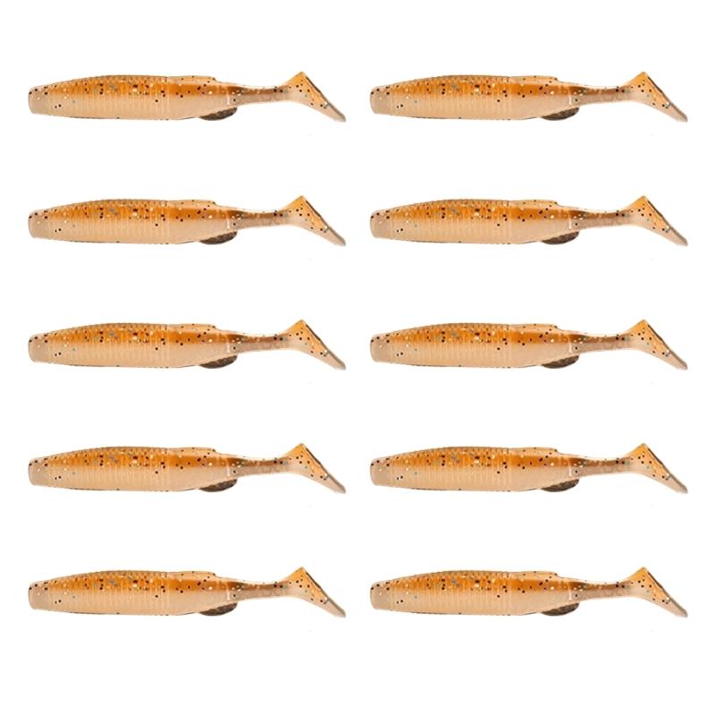 10Pcs Paddle Tail Swimbaits Competitive T Tail Soft Baits Soft Fishing Lures Artificial Wobbler Baits Enduring