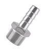 Stainless Steel Male Thread Pipe Fitting Barb Hose Tail Connector (34"x15mm)