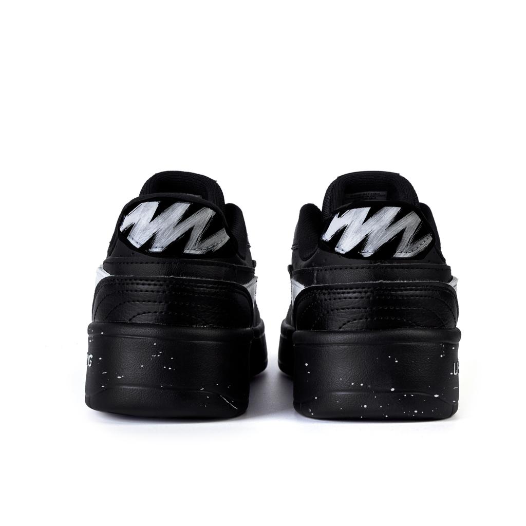 Li Ning Slip Resistant Cushioning Abrasion Resistant Low top Skateboard Shoes Men's Black White AGCU515-5(Team345-)