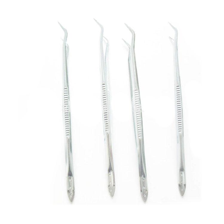 Pinzetta dentale in acciaio per strumenti dentali usa e getta