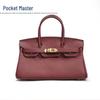 Dou Xiaozhu Premium Leather Birkin Style Handbag